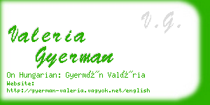 valeria gyerman business card